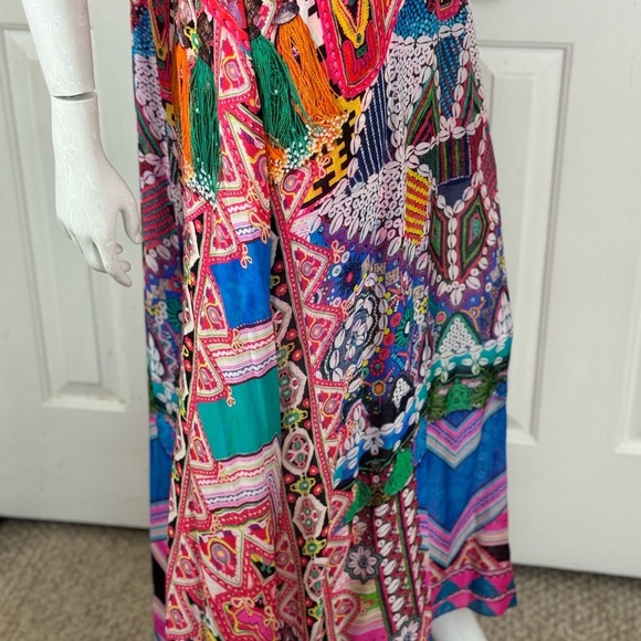 CAMILLA SHELL PRINT DRESS WITH SIDE SPLITS - SIZE 2 - Picture 12 of 17